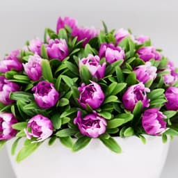 Искусственный цветок в горшке «С цветочными бутонами», 10×11 см, МИКС