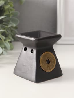 Аромалампа для эфирных масел «Монета», керамика, 8×7.5×7.5 см, МИКС