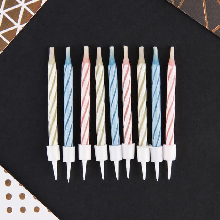Свечи для торта незадуваемые «На миллион желаний», 5.7×0.4 см