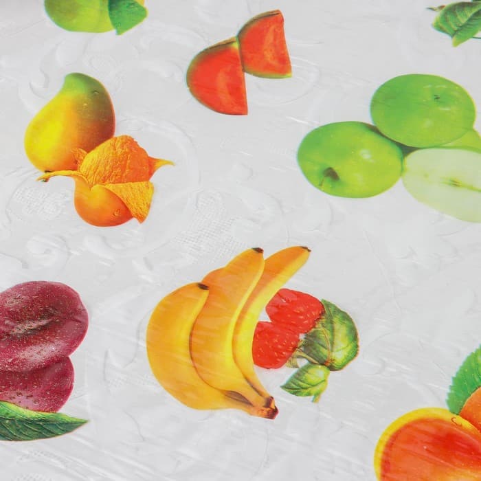 Клеёнка на стол Доляна «Сочность», ширина 137 см, рулон 30 м, толщина 0.07 мм