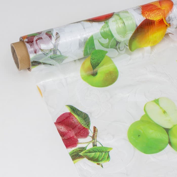 Клеёнка на стол Доляна «Сочность», ширина 137 см, рулон 30 м, толщина 0.07 мм