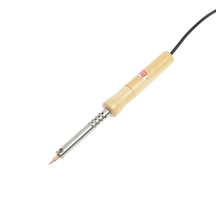 Паяльник ТУНДРА, деревянная рукоятка, 40 Вт, 220 В