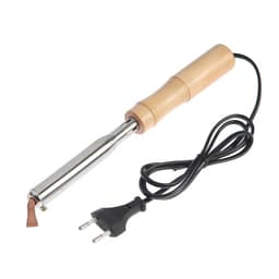 Паяльник ТУНДРА, деревянная рукоятка, плоское медное жало, 75 Вт, 220 В