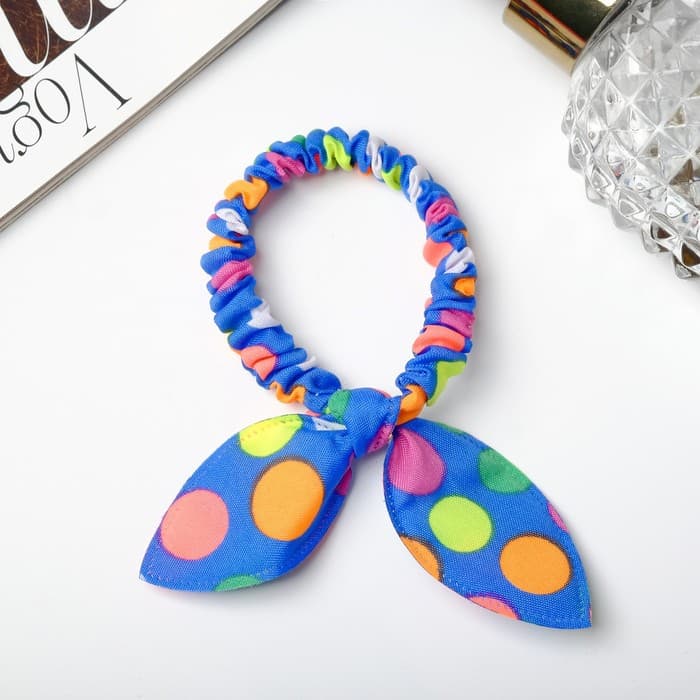 Резинка для волос «Веселые ушки», кружева горох, МИКС