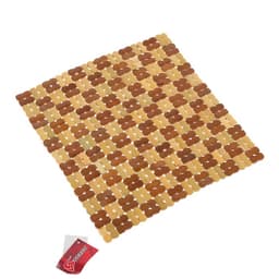 Накидка-массажер на сиденье из бамбука 37×36 см, светлый цвет