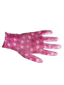 Перчатки нейлоновые, с ПВХ обливом, размер 8, МИКС, «Цветы», Greengo