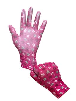 Перчатки нейлоновые, с ПВХ обливом, размер 8, МИКС, «Цветы», Greengo