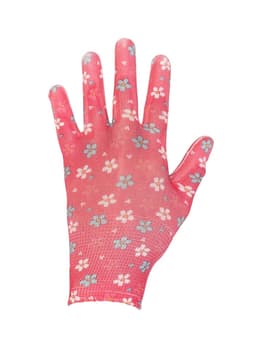 Перчатки нейлоновые, с ПВХ обливом, размер 8, МИКС, «Цветы», Greengo
