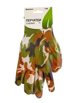 Перчатки садовые, нейлоновые, с ПВХ обливом, размер 9, МИКС, Greengo