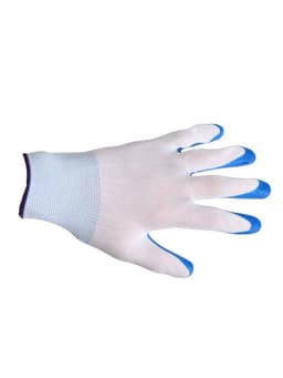 Перчатки садовые, нейлоновые, с нитриловым полуобливом, размер 8, МИКС, Greengo