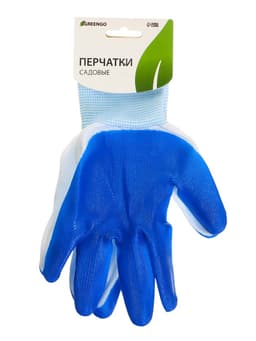 Перчатки садовые, нейлоновые, с нитриловым полуобливом, размер 8, МИКС, Greengo