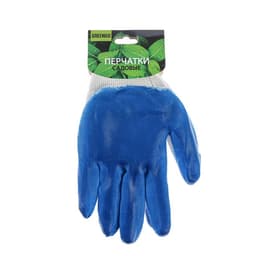 Перчатки садовые, нейлоновые, с нитриловым полуобливом, размер 8, МИКС, Greengo