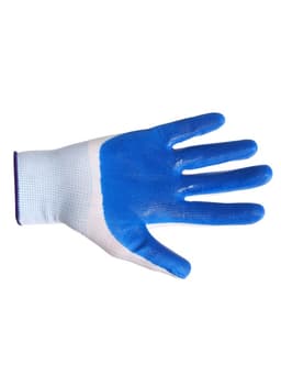 Перчатки садовые, нейлоновые, с нитриловым полуобливом, размер 8, МИКС, Greengo