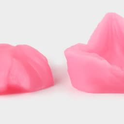 Молд для заливки «Тюльпан», силикон, 2 части, 7.2×5.4 см, розовый