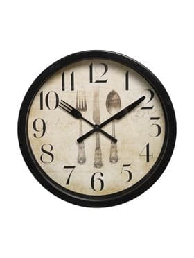 Часы настенные «Сервировка», серия: Кухня, плавный ход, d=20 см