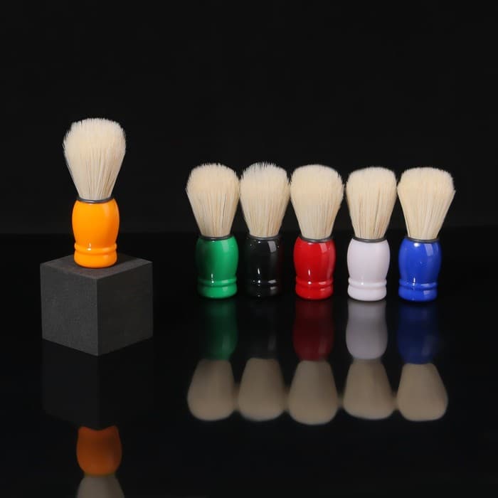 Помазок для бритья, пластиковый, МИКС