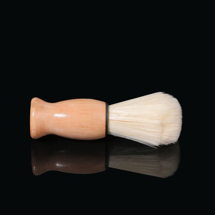 Помазок для бритья, деревянный, коричневый