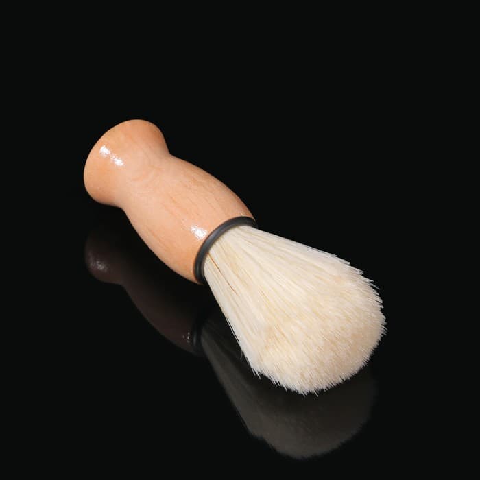 Помазок для бритья, деревянный, коричневый