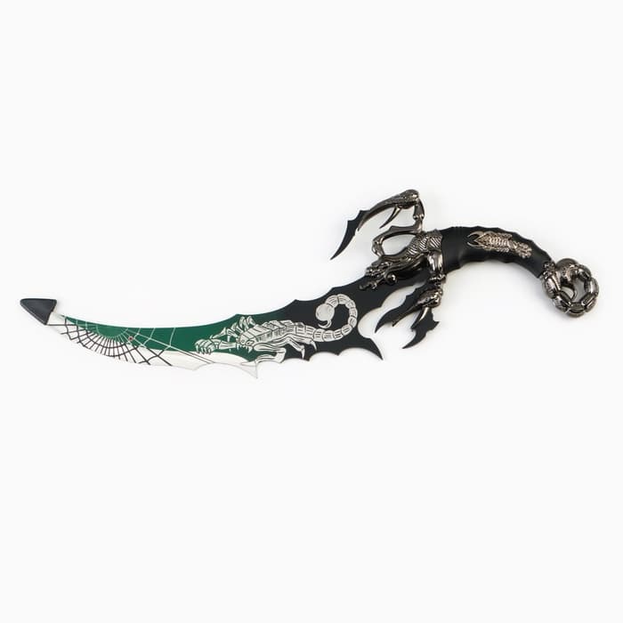 Макет оружия «Сувенирный нож на подставке. Скорпион на лезвии и рукоятке», 53.5 см