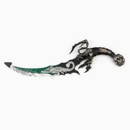 Макет оружия «Сувенирный нож на подставке. Скорпион на лезвии и рукоятке», 53.5 см