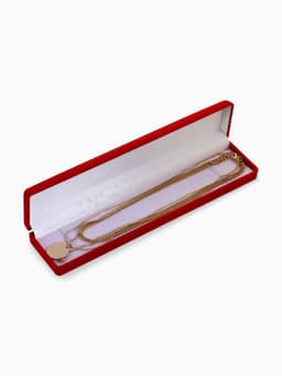 Футляр бархатный под браслет, цепочку, часы «Пенал», 21.5×5×2.5 см, красный, вставка белая