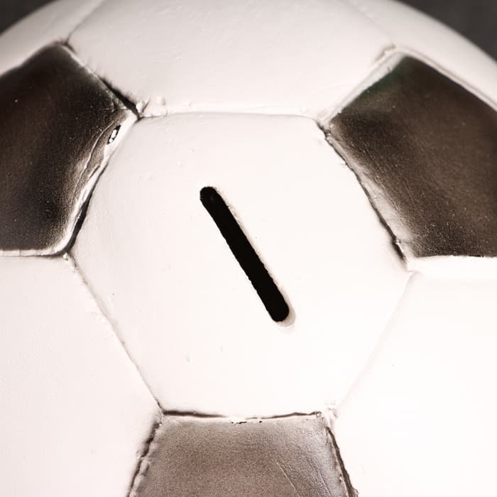 Копилка для денег «Мяч», гипс, 15×15×13 см