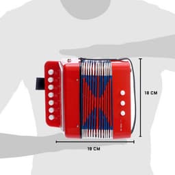 Музыкальная игрушка ZABIAKA «Гармонь», детская, красная