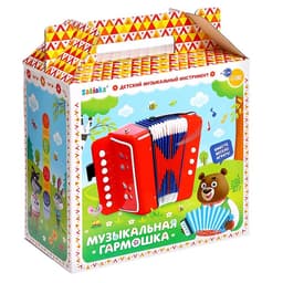 Музыкальная игрушка ZABIAKA «Гармонь», детская, красная