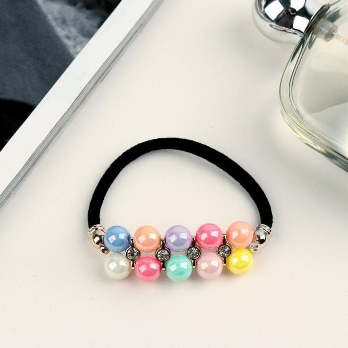 Резинка для волос QF «Радуга», глянец