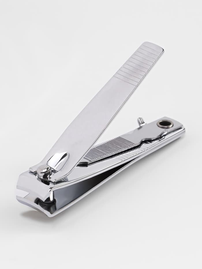 Кусачки книпсер маникюрные, с пилкой, 5.5 см, на блистере, с цепочкой