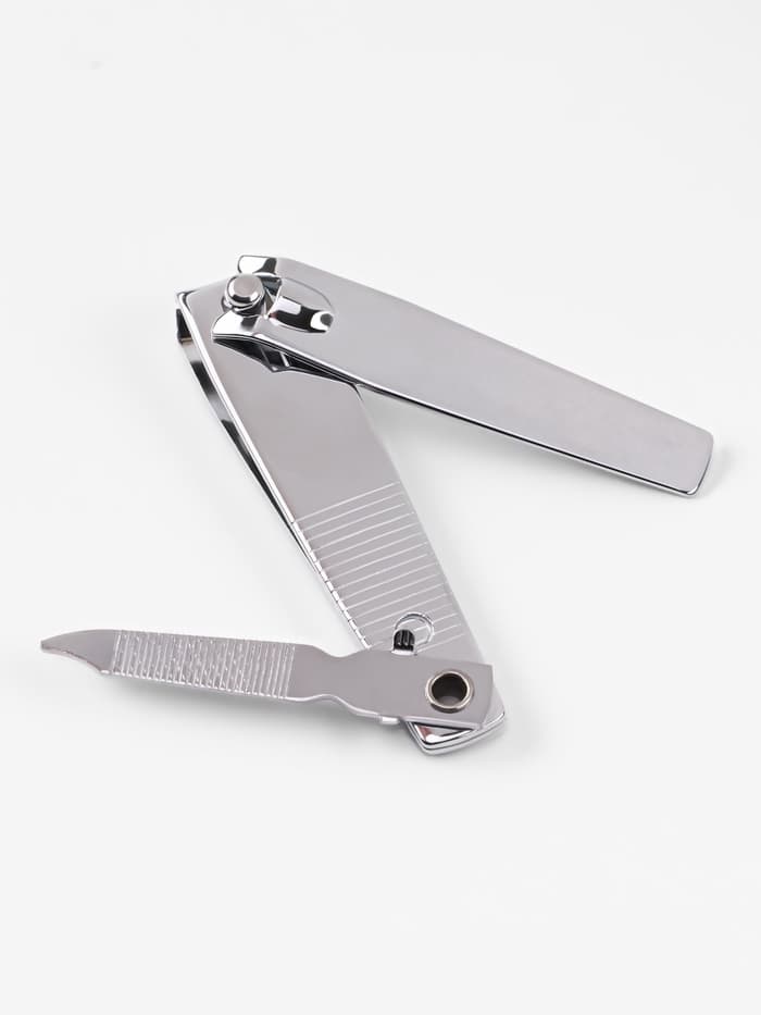 Кусачки книпсер маникюрные, с пилкой, 5.5 см, на блистере, с цепочкой