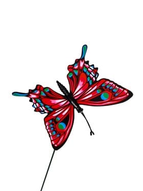 Штекер садовый «Бабочка вайлет», 8×7 см, h=25 см, МИКС