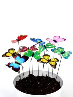 Штекер садовый «Бабочка вайлет», 8×7 см, h=25 см, МИКС