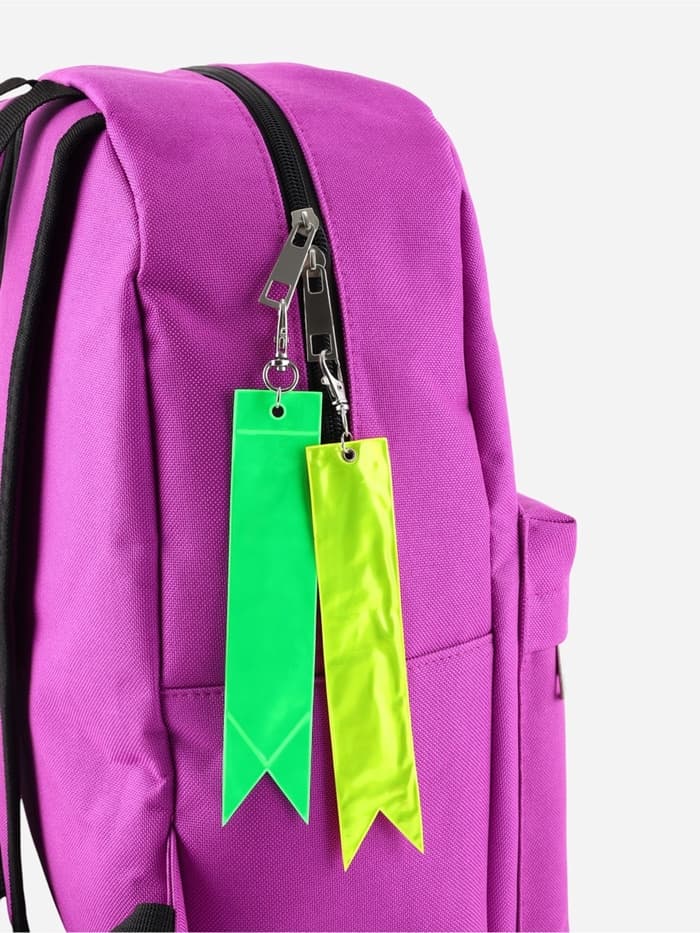 Светоотражающий элемент «Флажок», 15×3 см, жёлтый, оранжевый, зелёный