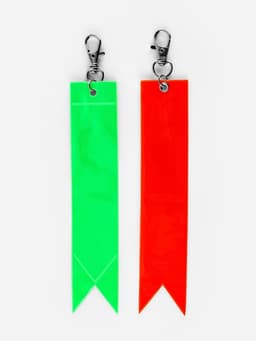 Светоотражающий элемент «Флажок», 15×3 см, жёлтый, оранжевый, зелёный