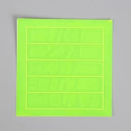 Светоотражающие наклейки «Полоска», 12×2.5 см, 5 шт. на листе, МИКС