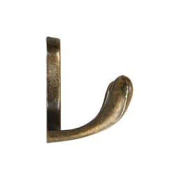 Крючок мебельный ТУНДРА TKd=005, двухрожковый, бронза, 5 шт.