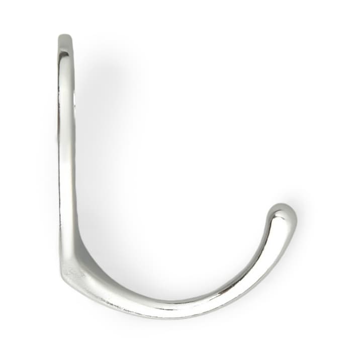 Крючок мебельный ТУНДРА TKO004, однорожковый, хром
