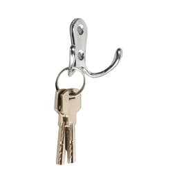 Крючок мебельный ТУНДРА TKd=006, двухрожковый, хром