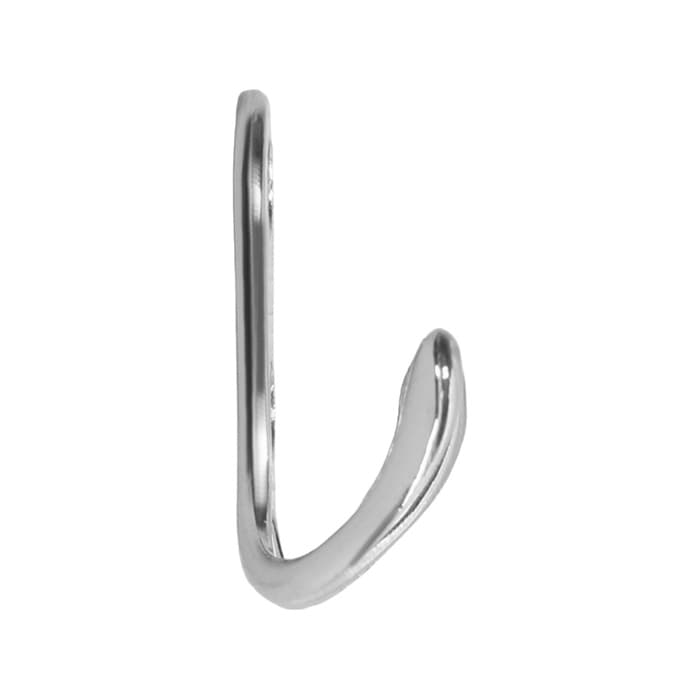 Крючок мебельный ТУНДРА TKd=006, двухрожковый, хром