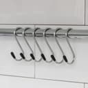 Набор крючков для рейлинга Доляна, d=1.5 см, 6 см, 6 шт., хром