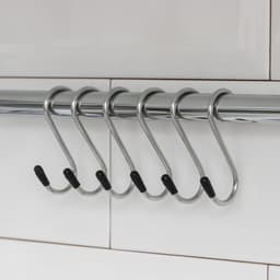 Набор крючков для рейлинга Доляна, d=1.5 см, 6 см, 6 шт., хром