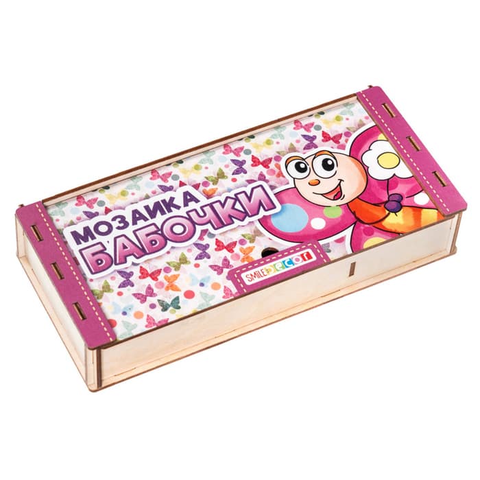 Мозаика «Бабочки», 4 бабочки, 40 кружков d=2 см