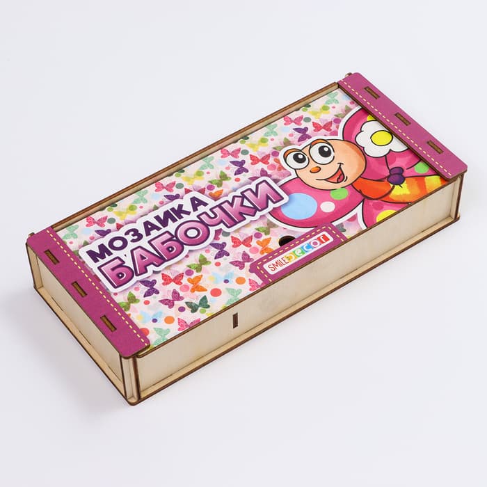 Мозаика «Бабочки», 4 бабочки, 40 кружков d=2 см