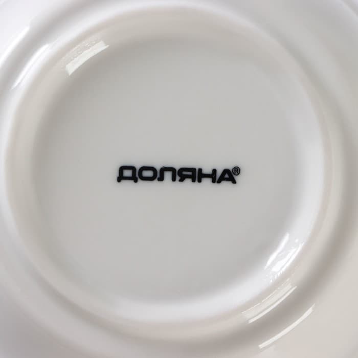 Набор для фондю Доляна «Глянец», 6 предметов: чаша 400 мл, подставка, 4 шпажки, керамика, белый