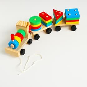 Конструктор Лесная мастерская «Паровоз», 4 фигуры