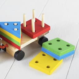 Конструктор Лесная мастерская «Паровоз», 4 фигуры