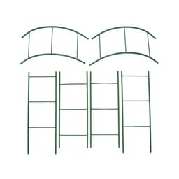 Арка садовая, 240×125×36.5 см, для вьющихся растений, металлическая, зелёная, Greengo