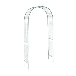 Арка садовая, 230×125×50 см, для вьющихся растений, металлическая, зелёная, «Сетка», Greengo