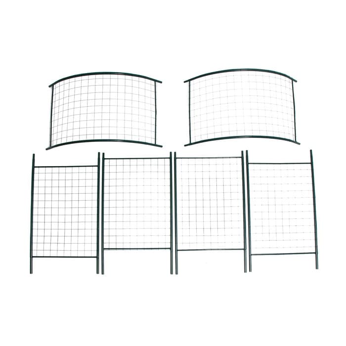 Арка садовая, 230×125×50 см, для вьющихся растений, металлическая, зелёная, «Сетка», Greengo